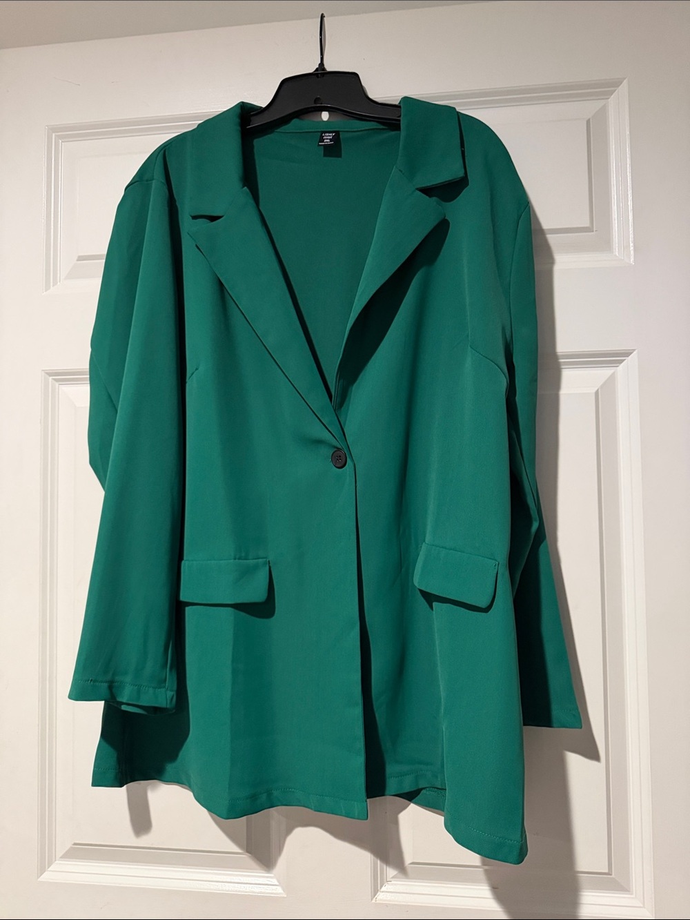 Emerald Green Single-Button Women's Blazer Jacket